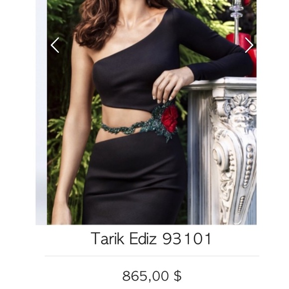 Tarik Ediz special order gown red 4 nwt - Picture 2 of 12